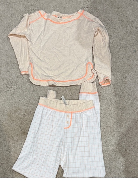 Free People Other - Free People Cream and Orange Pajama Set size XS